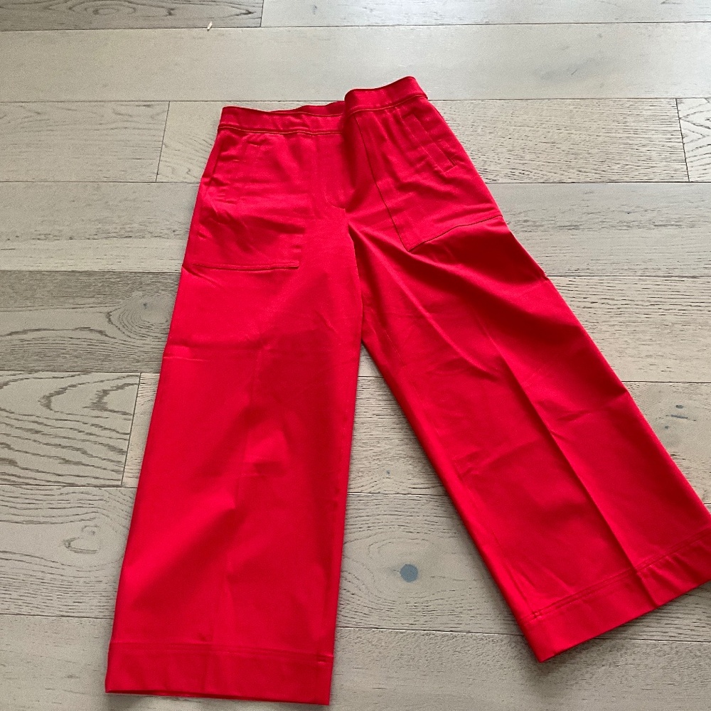 Spanx Red Wide-Leg Pants